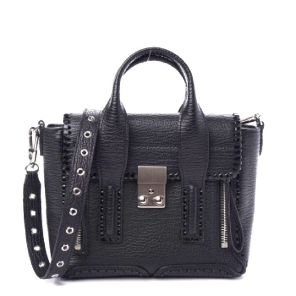 3.1 Textured Calfskin Mini Pashli Satchel BL
